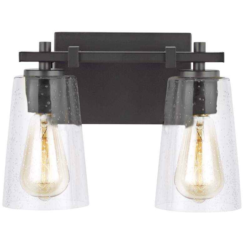 Image 2 Generation Lighting Mercer 9" Oil-Rubbed Bronze 2-Light Wall Sconce