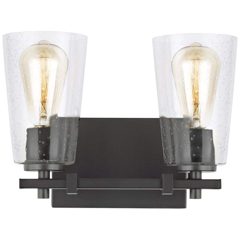 Image 4 Generation Lighting Mercer 9" Oil-Rubbed Bronze 2-Light Wall Sconce more views