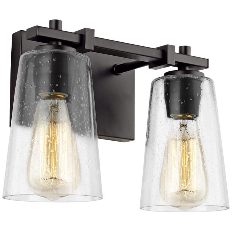 Image 5 Generation Lighting Mercer 9" Oil-Rubbed Bronze 2-Light Wall Sconce more views