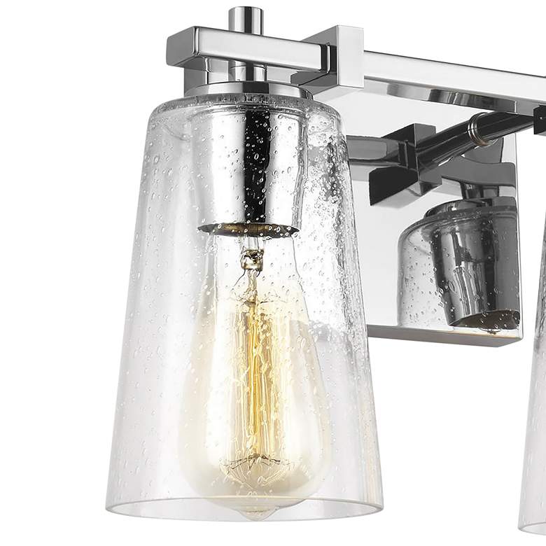Image 2 Generation Lighting Mercer 9"H Chrome 2-Light Wall Sconce more views