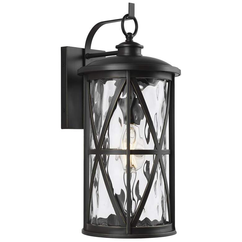 Image 1 Generation Lighting Millbrooke A19 8.5" Bronze Outdoor Wall