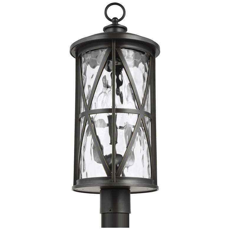 Image 1 Generation Lighting Millbrooke B10 10" Antique Bronze Post Mount