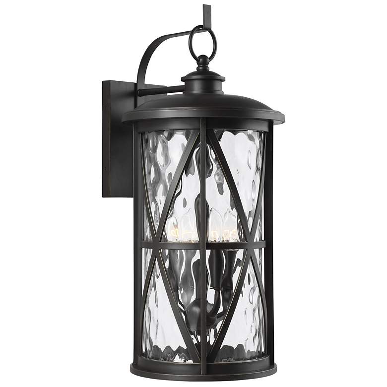 Image 1 Generation Lighting Millbrooke T6 12" Antique Bronze Outdoor Wall