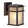 Generation Lighting Mission Lodge Bronze Wall Mount 9" High Lantern