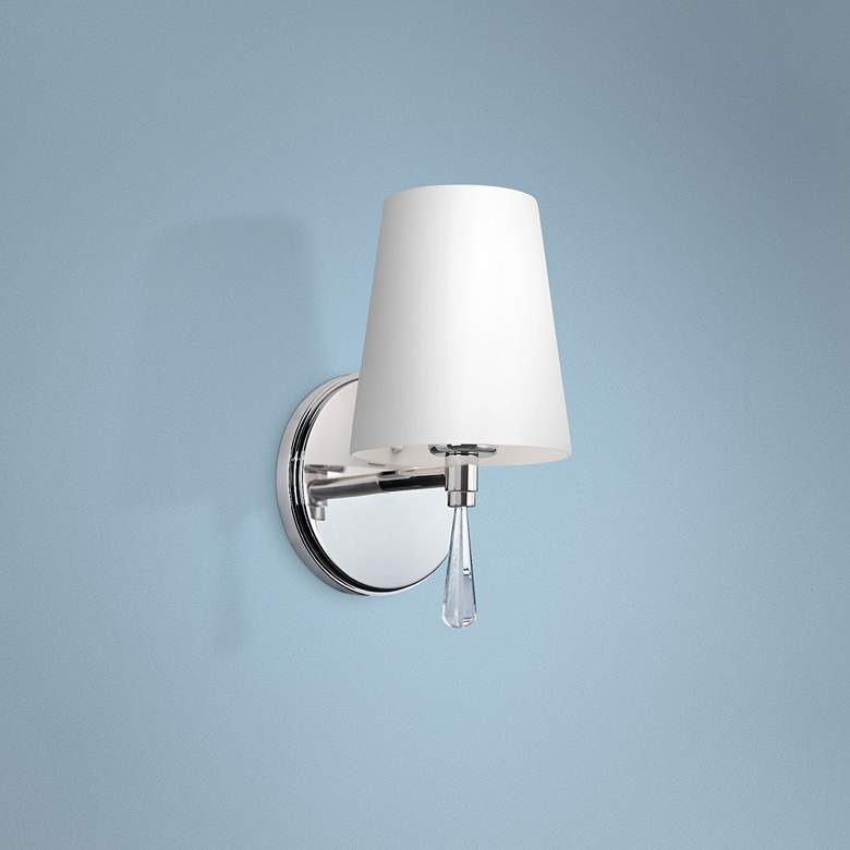 Image 1 Generation Lighting Monica 9 inch High Chrome Wall Sconce