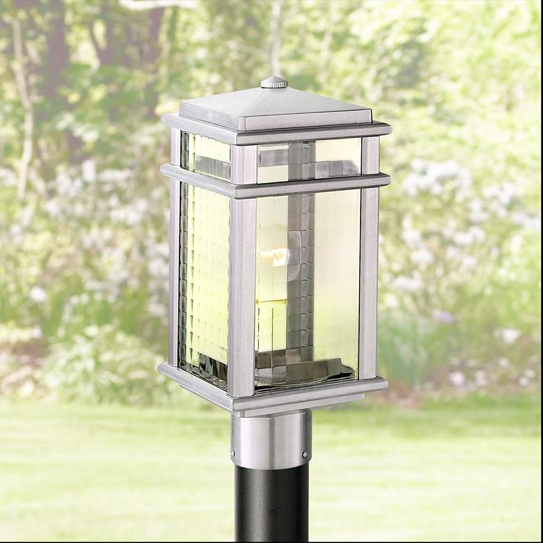 Image 1 Generation Lighting Monterey 16"H Post Mount Outdoor Light