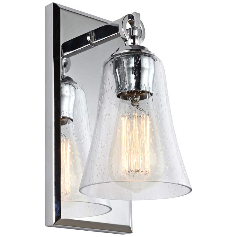 Image 2 Generation Lighting Monterro 10 1/2" High Chrome Wall Sconce