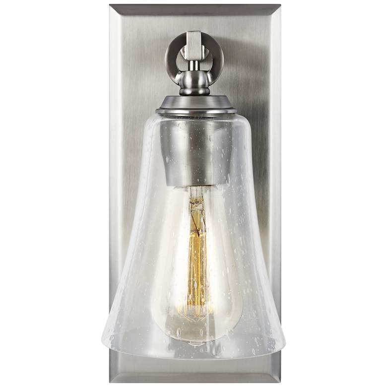 Image 2 Generation Lighting Monterro 11"H Satin Nickel Wall Sconce