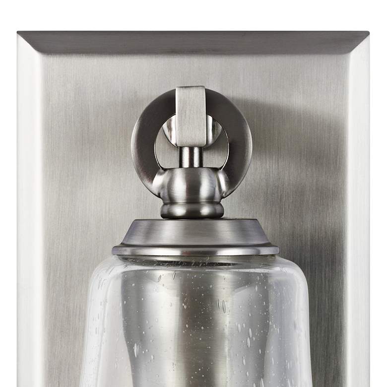 Image 3 Generation Lighting Monterro 11"H Satin Nickel Wall Sconce more views