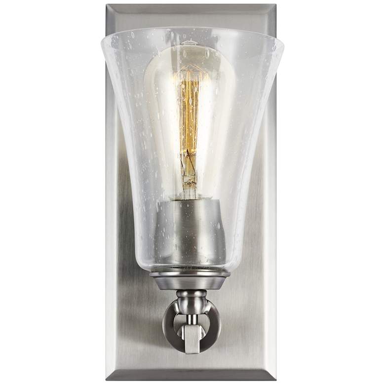 Image 4 Generation Lighting Monterro 11"H Satin Nickel Wall Sconce more views