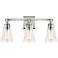 Generation Lighting Monterro 21 3/4" Satin Nickel 3-Light Bath Light