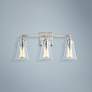 1_Generation Lighting Monterro 21 3/4" Satin Nickel 3-Light Bath Light