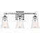 Generation Lighting Monterro 21 3/4" Wide 3-Light Chrome Bath Light