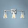 1_Generation Lighting Monterro 21 3/4" Wide 3-Light Chrome Bath Light