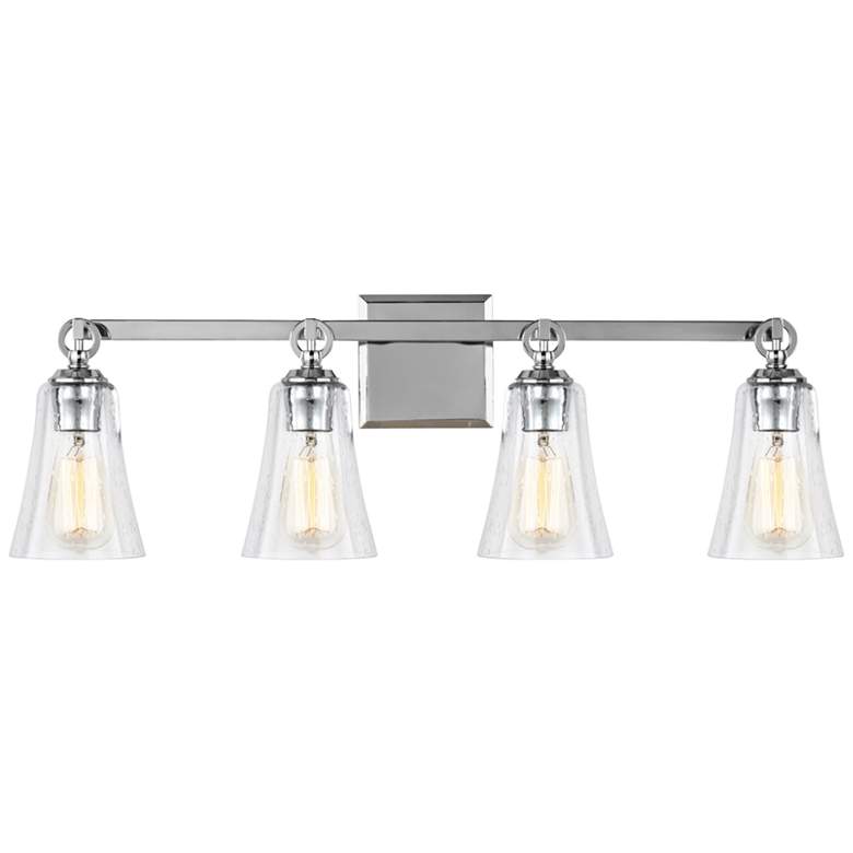 Image 2 Generation Lighting Monterro 30 1/4 inch Wide 4-Light Chrome Bath Light