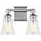 Generation Lighting Monterro 9 1/2" High 2-Light Chrome Wall Sconce
