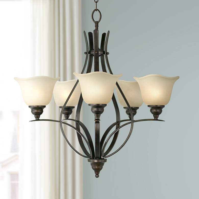 Image 1 Generation Lighting Morningside 25 1/2" Wide 5-Light Chande