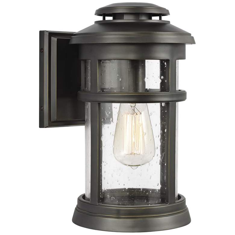 Image 1 Generation Lighting Newport 13" High Antique Bronze Outdoor Wall Light