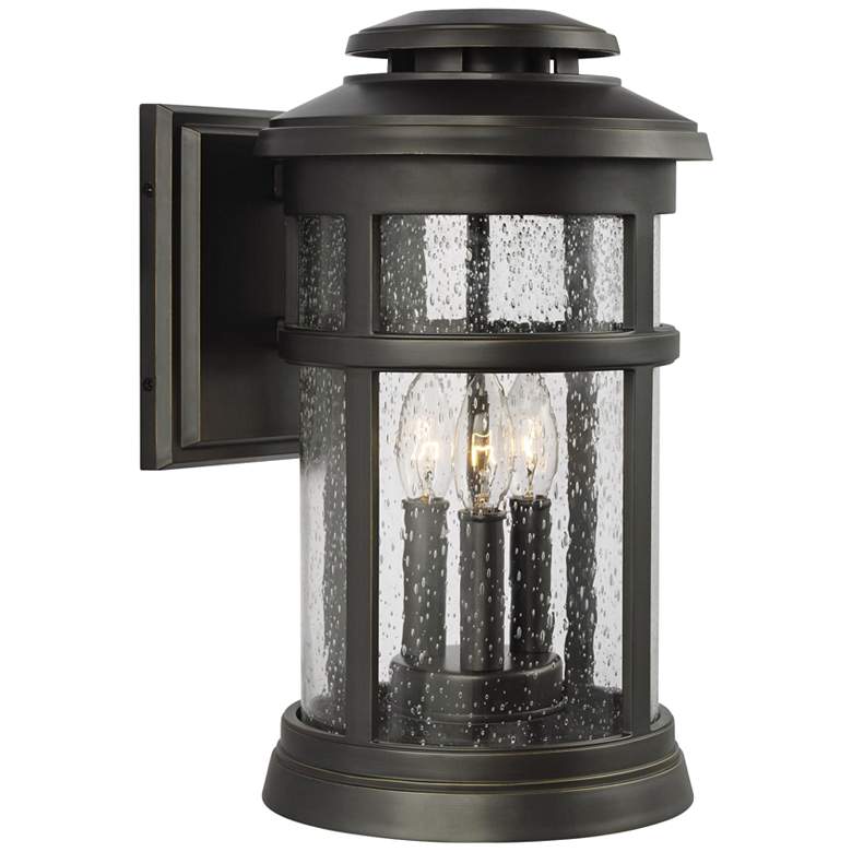 Image 1 Generation Lighting Newport 16" High Antique Bronze Outdoor Wall Light