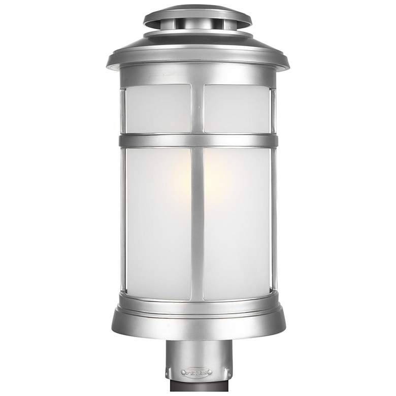 Image 1 Generation Lighting Newport 18 1/2" Brushed Steel Outdoor Post Light