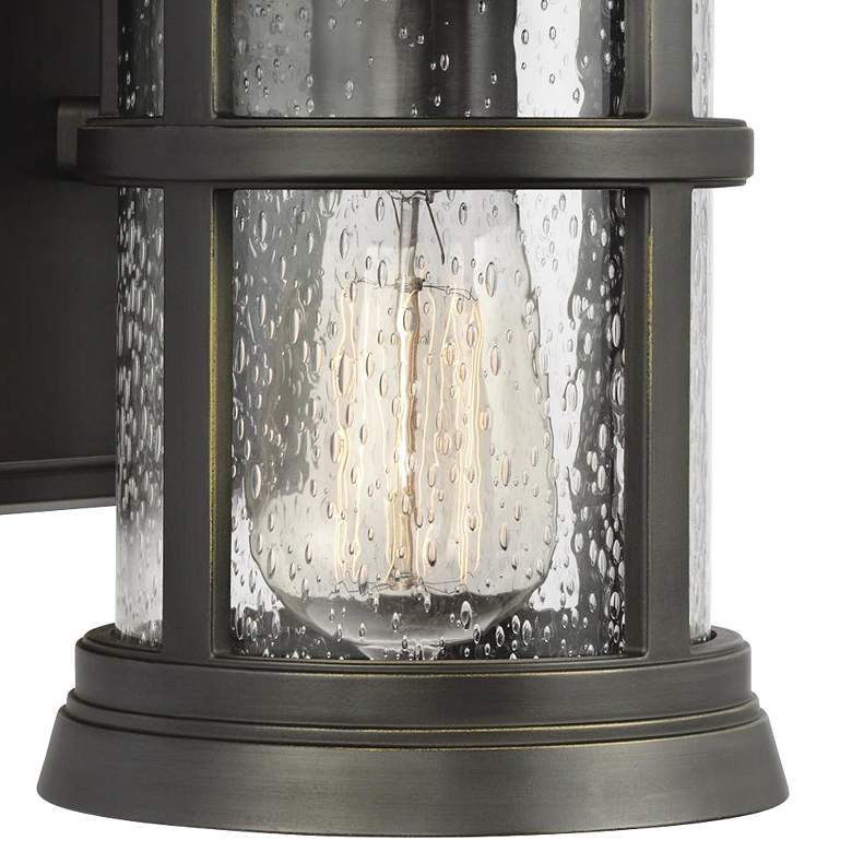 Image 2 Generation Lighting Newport 9" High Antique Bronze Outdoor Wall Light more views