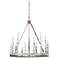 Generation Lighting Norridge 30"W Distressed White 15-Light Chandelier