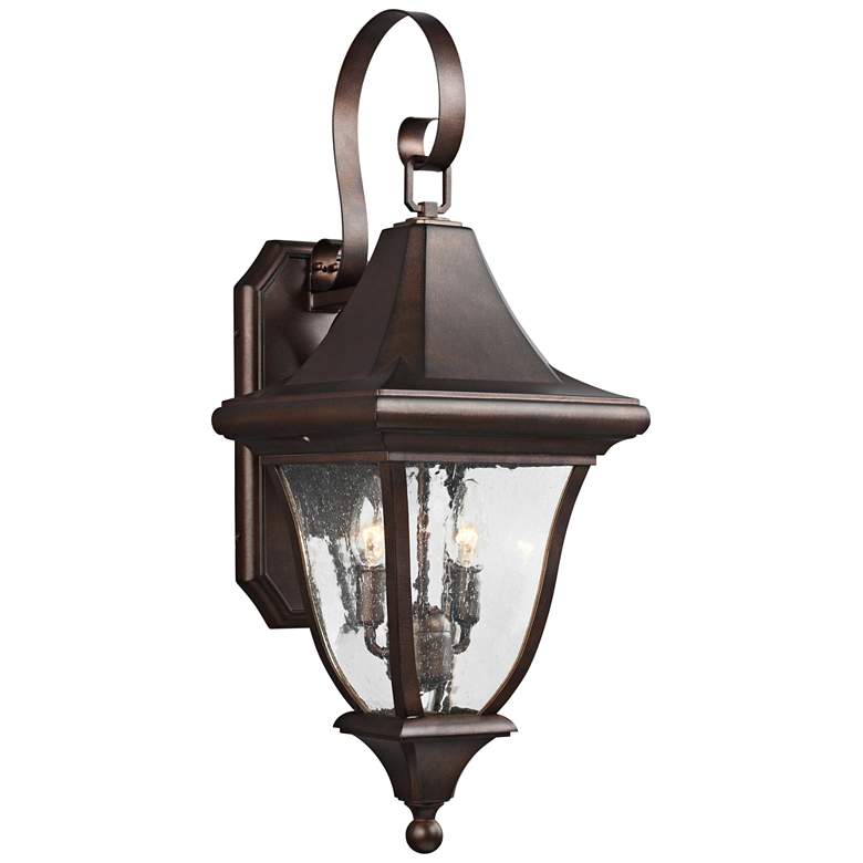 Image 1 Generation Lighting Oakmont 26 1/2" Bronze 2-Light Outdoor Wall Light
