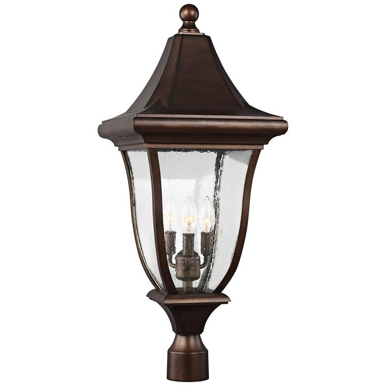 Image 2 Generation Lighting Oakmont 29 1/4" Bronze 3-Light Outdoor Post Light
