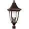 Generation Lighting Oakmont 29 1/4" Bronze 3-Light Outdoor Post Light