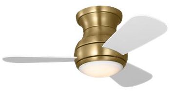 Image 3 Generation Lighting  Orbis 32 Hugger LED  Array    Satin Brass  Fan more views