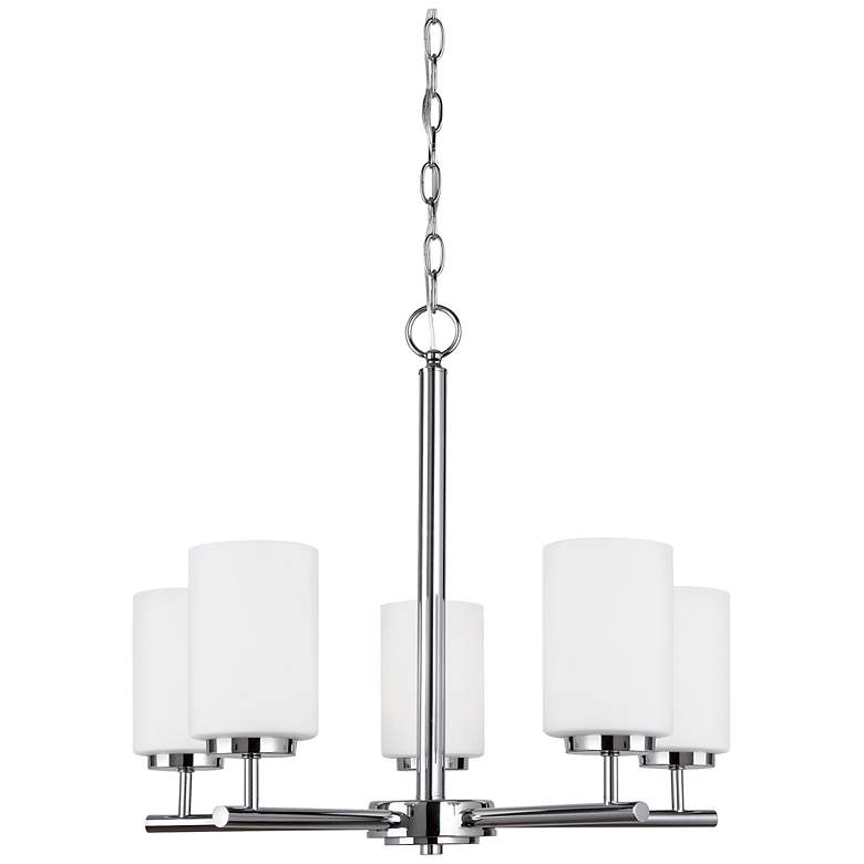Image 1 Generation Lighting Oslo A19 24" Chrome Pendant