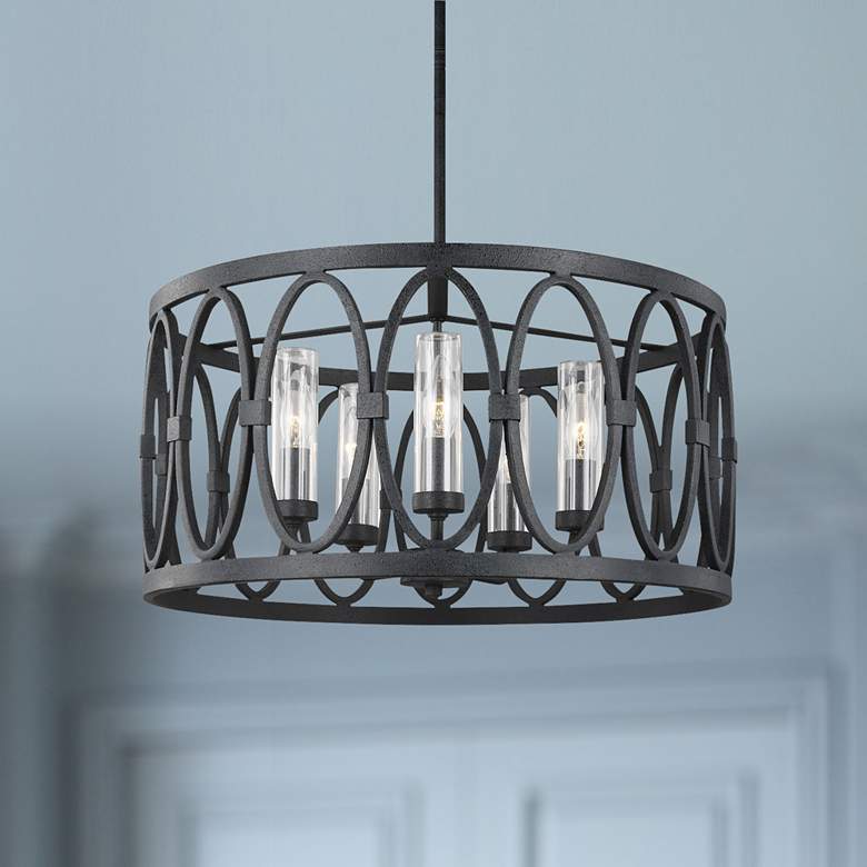Image 1 Generation Lighting Patrice 10 3/4" High Zinc Outdoor Hanging Light