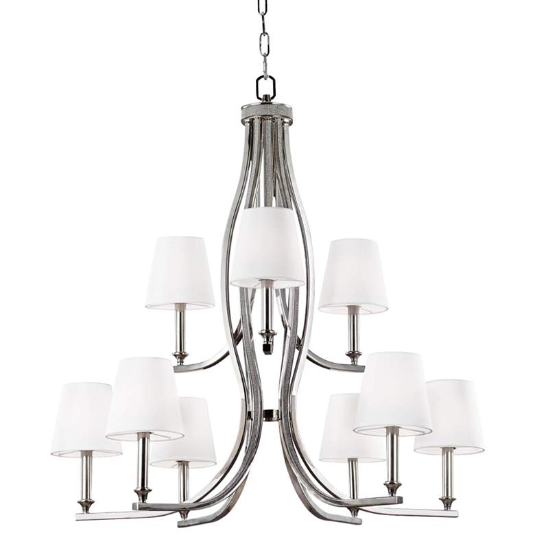 Image 1 Generation Lighting Pave 33 1/2"W Polished Nickel Chandelier