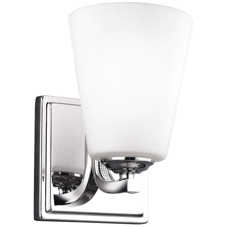 Image 1 Generation Lighting Pave 7 3/4 inchH Polished Nickel Wall Sconce