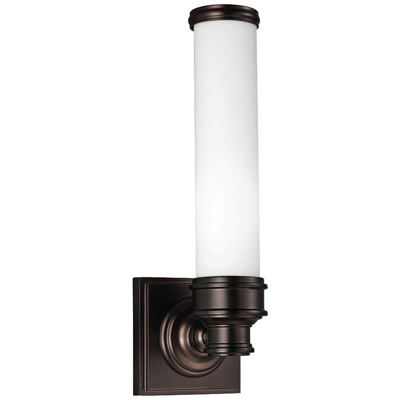 Image 1 Generation Lighting Payne 14 1/4"H Plated Bronze Wall Sconce