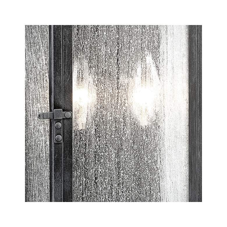 Image 3 Generation Lighting Pediment 18 1/4" Zinc 2-Light Outdoor Wall Light more views