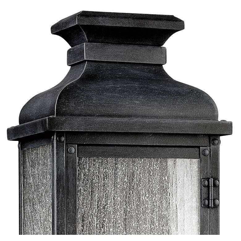 Image 4 Generation Lighting Pediment 18 1/4" Zinc 2-Light Outdoor Wall Light more views