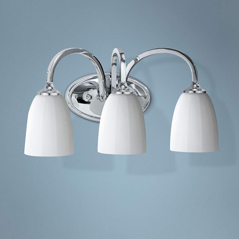 Image 1 Generation Lighting Perry 18 inch Wide Chrome Bathroom Fixture