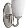 Generation Lighting Perry 8 3/4"H Brushed Steel Wall Sconce