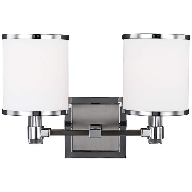 Image 1 Generation Lighting Prospect Park 14" 2-Light Satin Nickel Bath Light