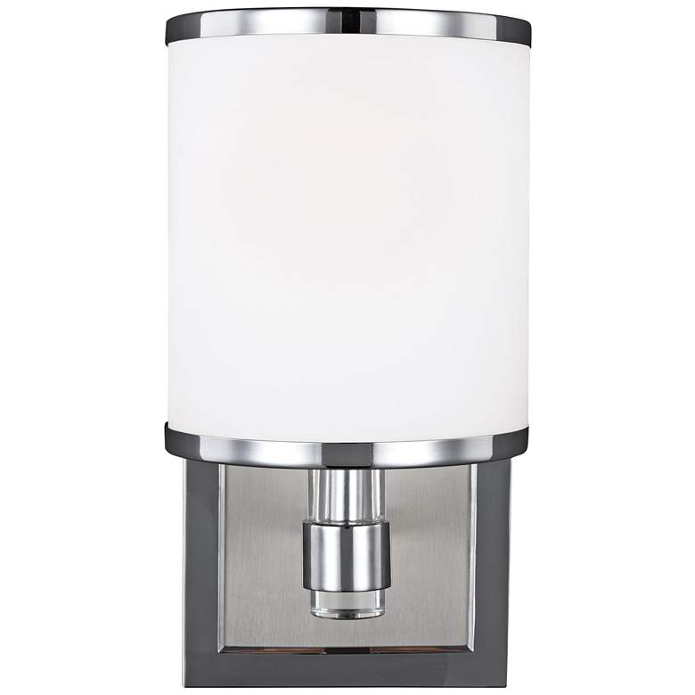 Image 2 Generation Lighting Prospect Park 9 3/4" High Satin Nickel Wall Sconce