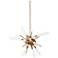 Generation Lighting Quorra 33"W Burnished Brass Starburst Chandelier