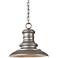 Generation Lighting Redding Station 10 3/4" Tarnished Hanging Light