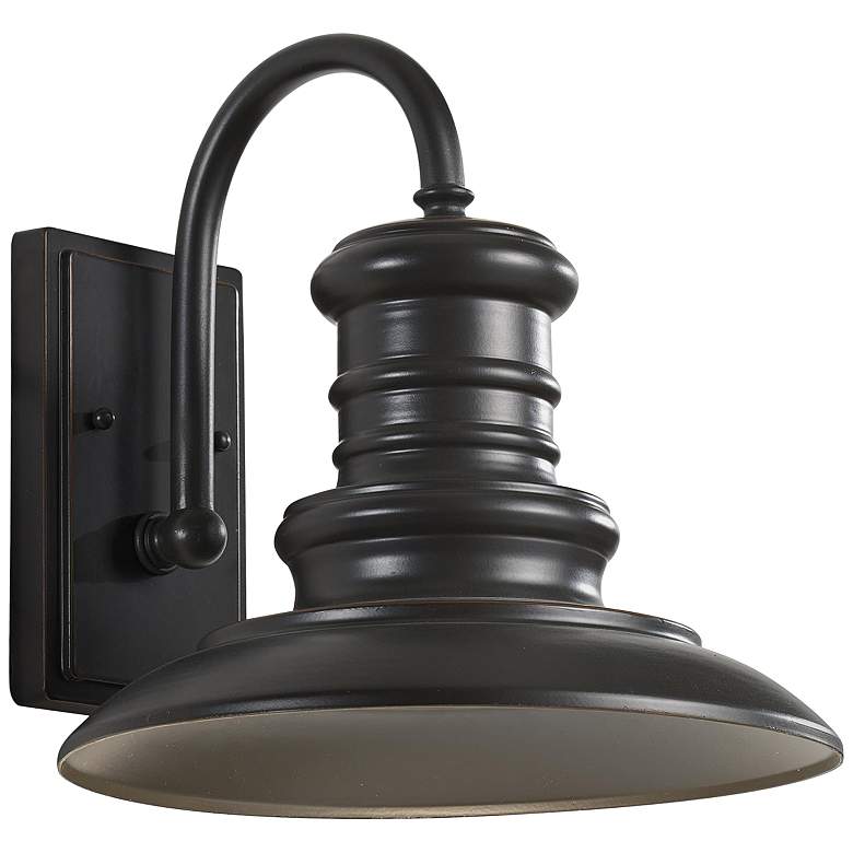 Image 2 Generation Lighting Redding Station 12 1/2" Bronze LED Barn Light
