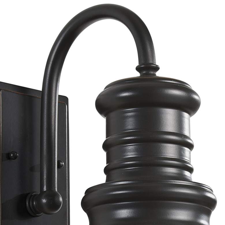 Image 3 Generation Lighting Redding Station 12 1/2" Bronze LED Barn Light more views