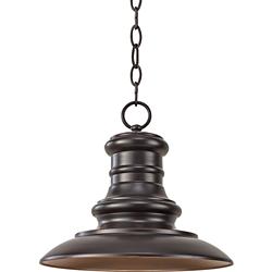 Generation Lighting Redding Station 12" Bronze Porch Hanging Light