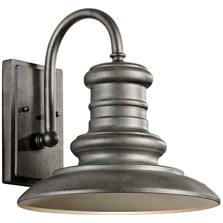 Image 1 Generation Lighting Redding Station 12" Tarnished Outdoor Wall Lantern