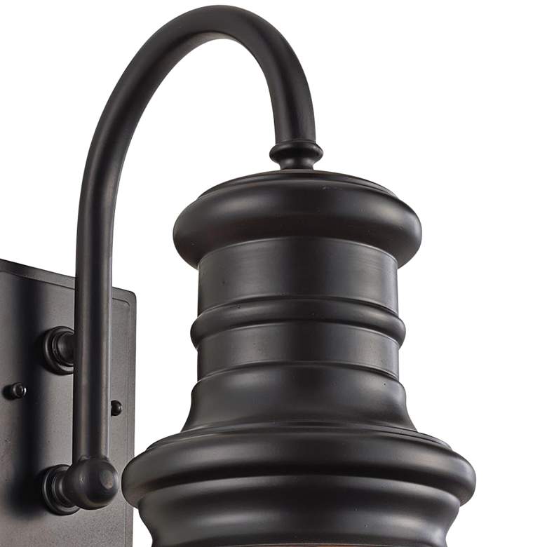 Image 3 Generation Lighting Redding Station 15" Bronze LED Outdoor Barn Light more views