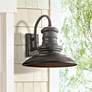 1_Generation Lighting Redding Station 15" Bronze Outdoor Wall Barn Light