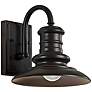 2_Generation Lighting Redding Station 9" Wide Bronze Outdoor Barn Light